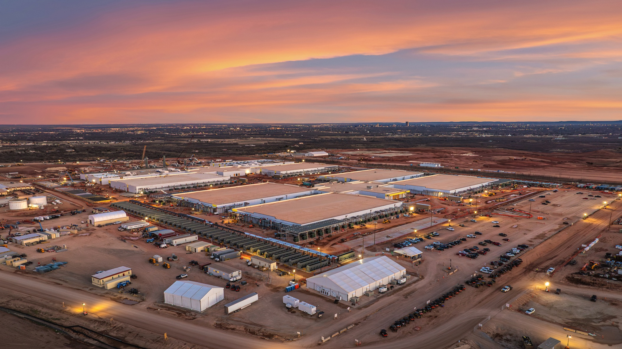 Abilene AI Data Center campus aerial view